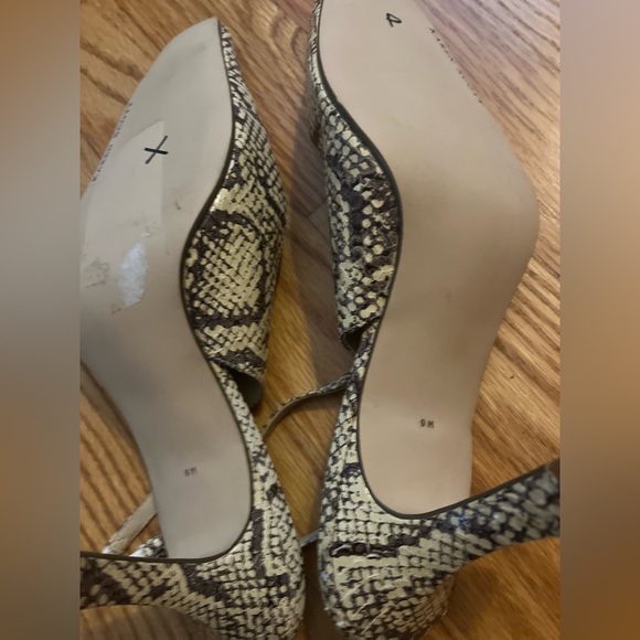Karen Scott sling back heels Leather animal print Size 9 New - Picture 4 of 7